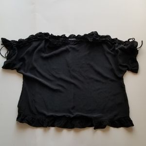 Madewell ruffled oversize top size M